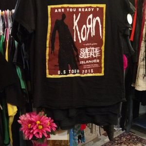 korn Tops - KORN U.S. TOUR 2015 T-SHIRT korn Tops - KORN U.S. TOUR 2015 T-SHIRT